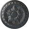 Ekena Millwork Exeter Ceiling Medallion (Fits Canopies up to 3 1/8"), Hand-Painted Pewter, 17 3/4"OD x 1 1/8"P CM17EXPES - alternate 1